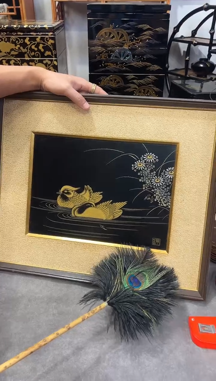 沈金 挂画   大漆漆器大漆漆器