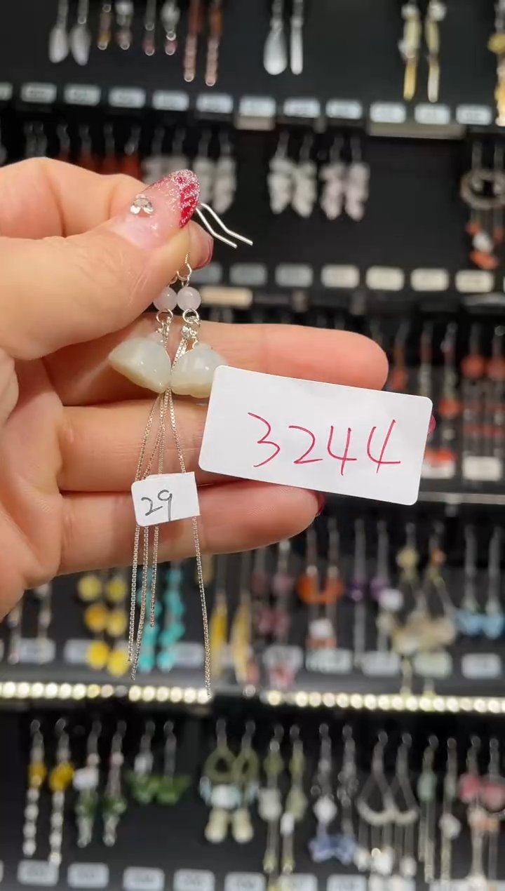 【闪购商品】紫晶耳饰银S925镶嵌喜欢拍