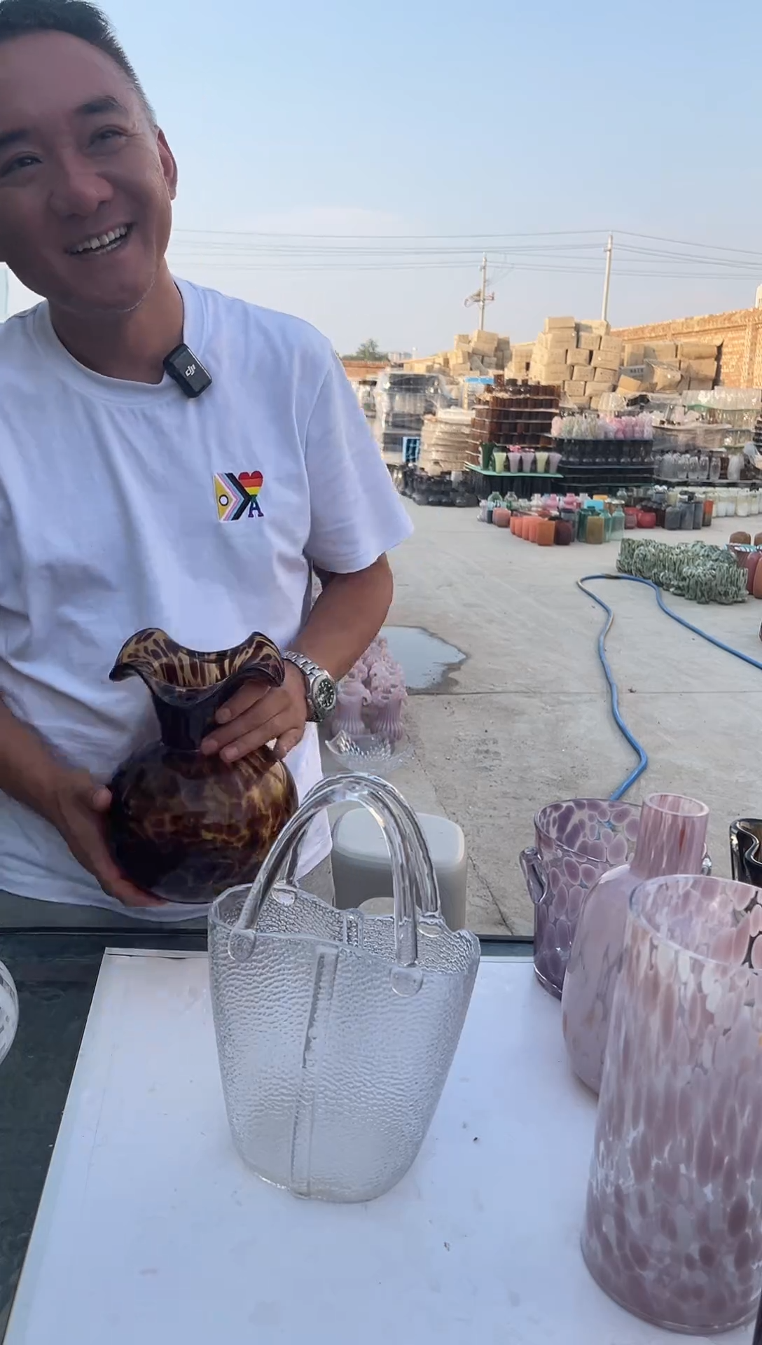 轻奢简约束口玻璃