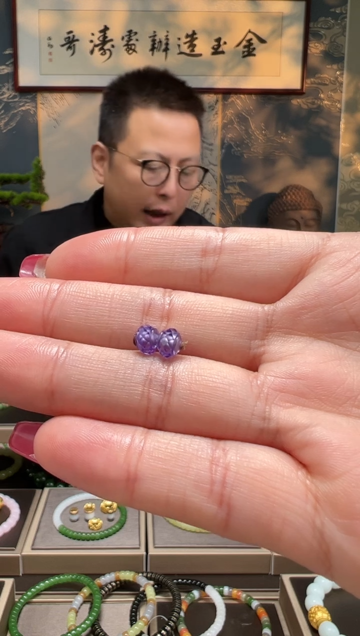 【闪购商品】合成立方氧化锆手链足金镶嵌卡5.5mm珠子