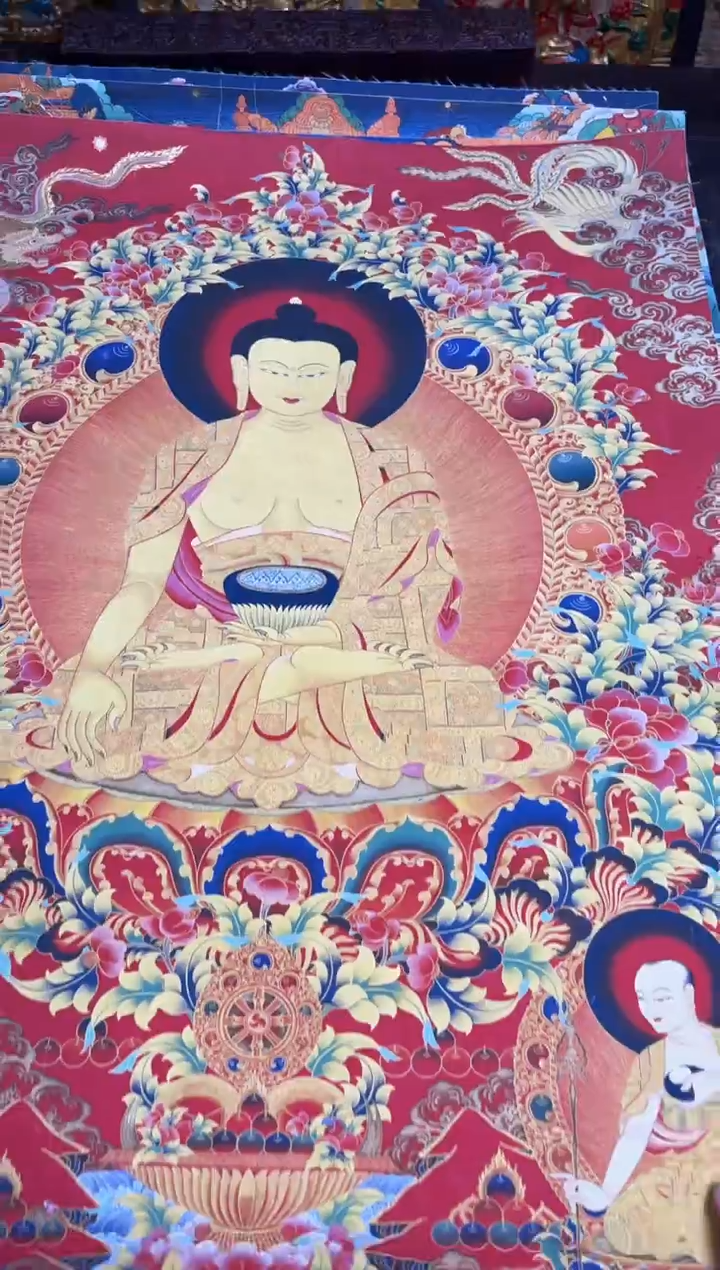 装裱画精品手绘唐卡链接--A