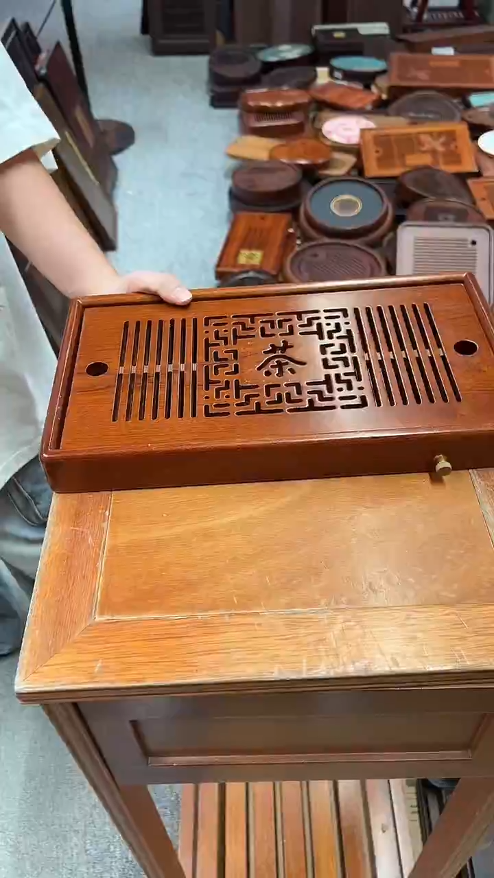 花梨木一整版36*20cm茶盘