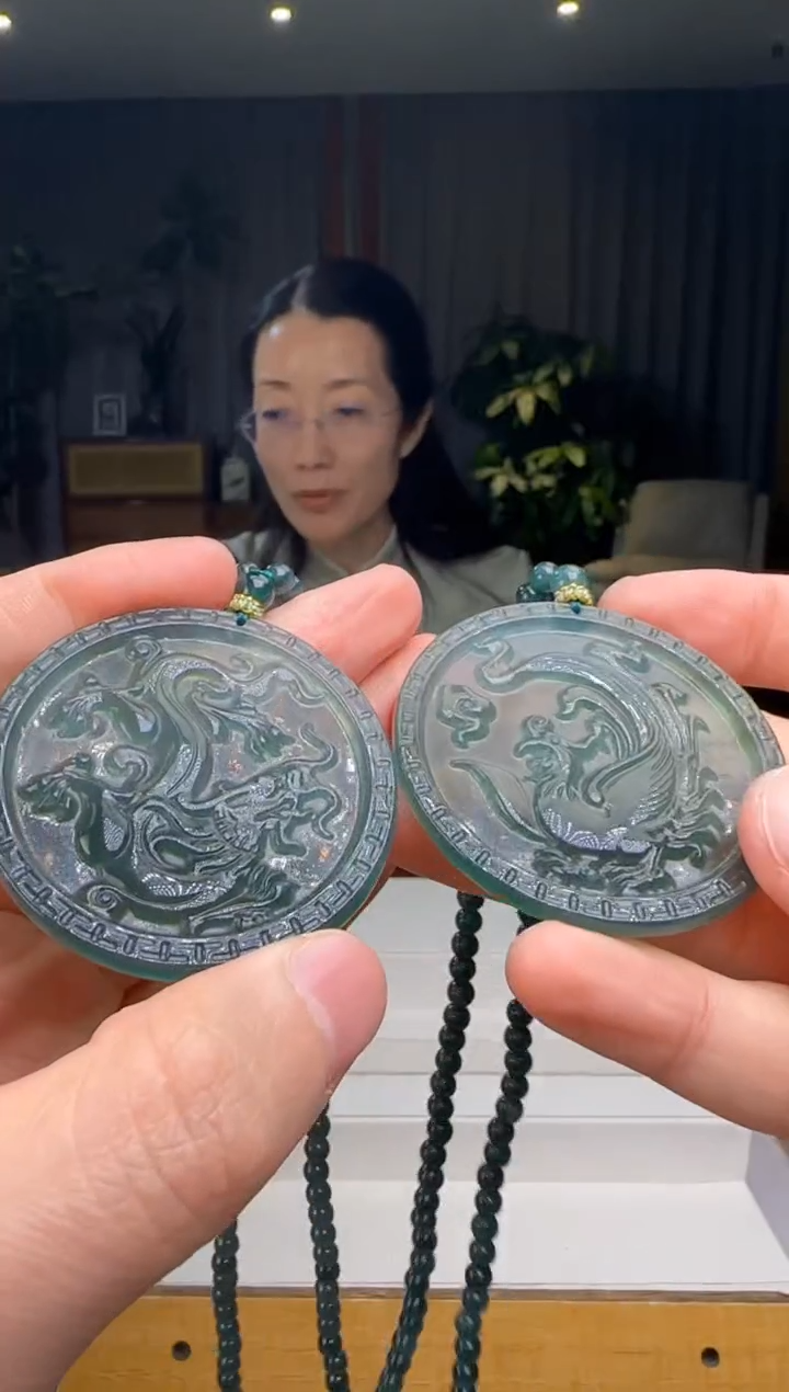 【闪购商品】翡翠吊坠(赠链)未镶嵌多样性发一对DY@@WS1WX26828