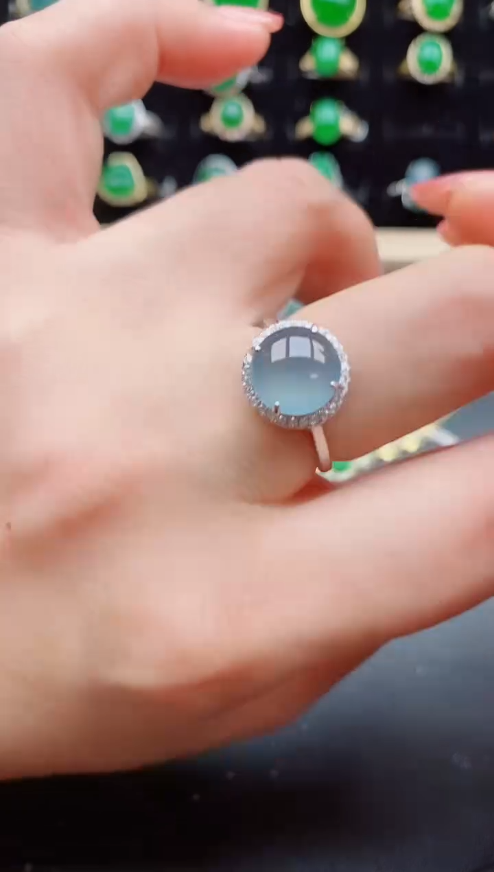 【闪购商品】翡翠戒指银S925镶嵌121212