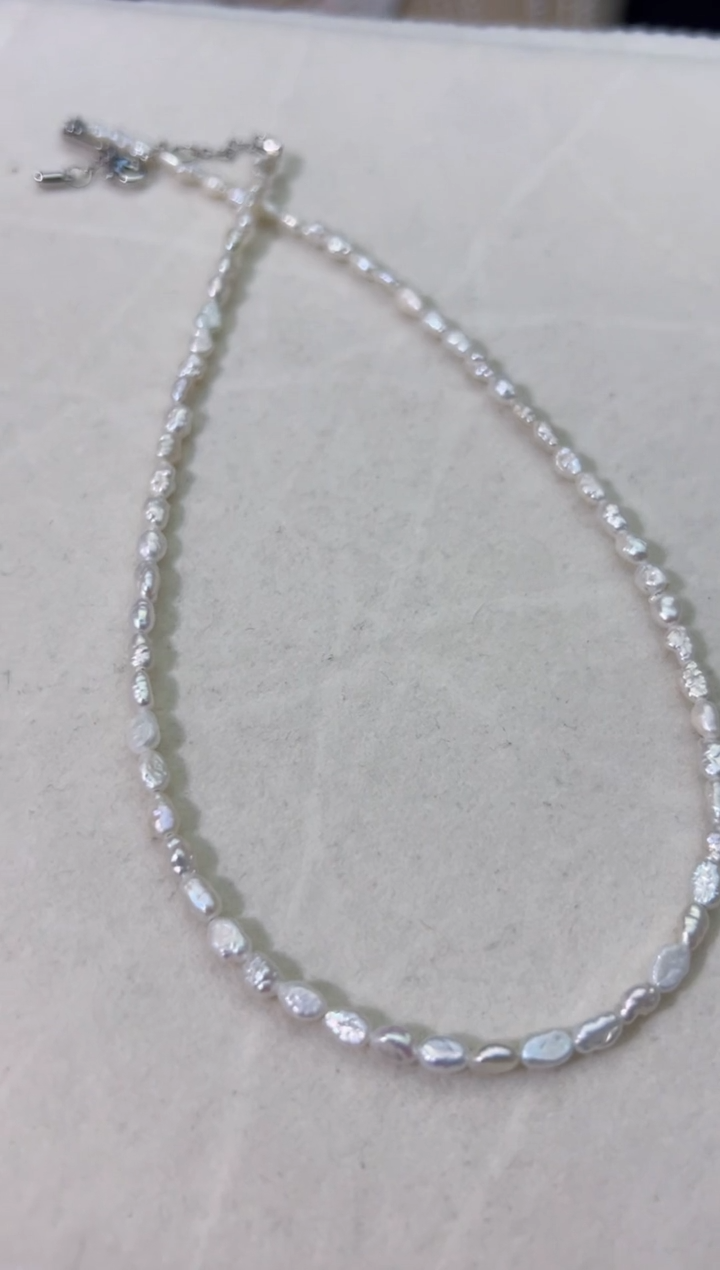 【闪购商品】淡水珍珠野生未镶嵌强光*珍珠项链