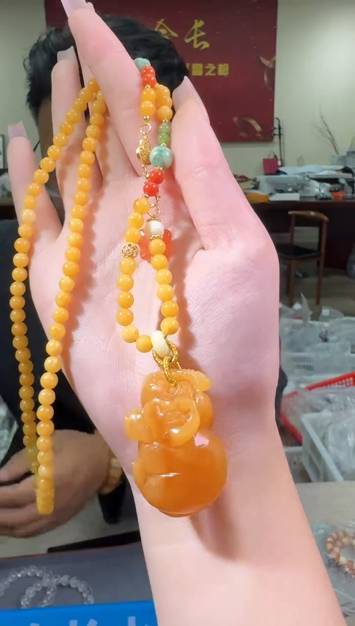 【闪购商品】琥珀颈饰未镶嵌多样性发一件 130