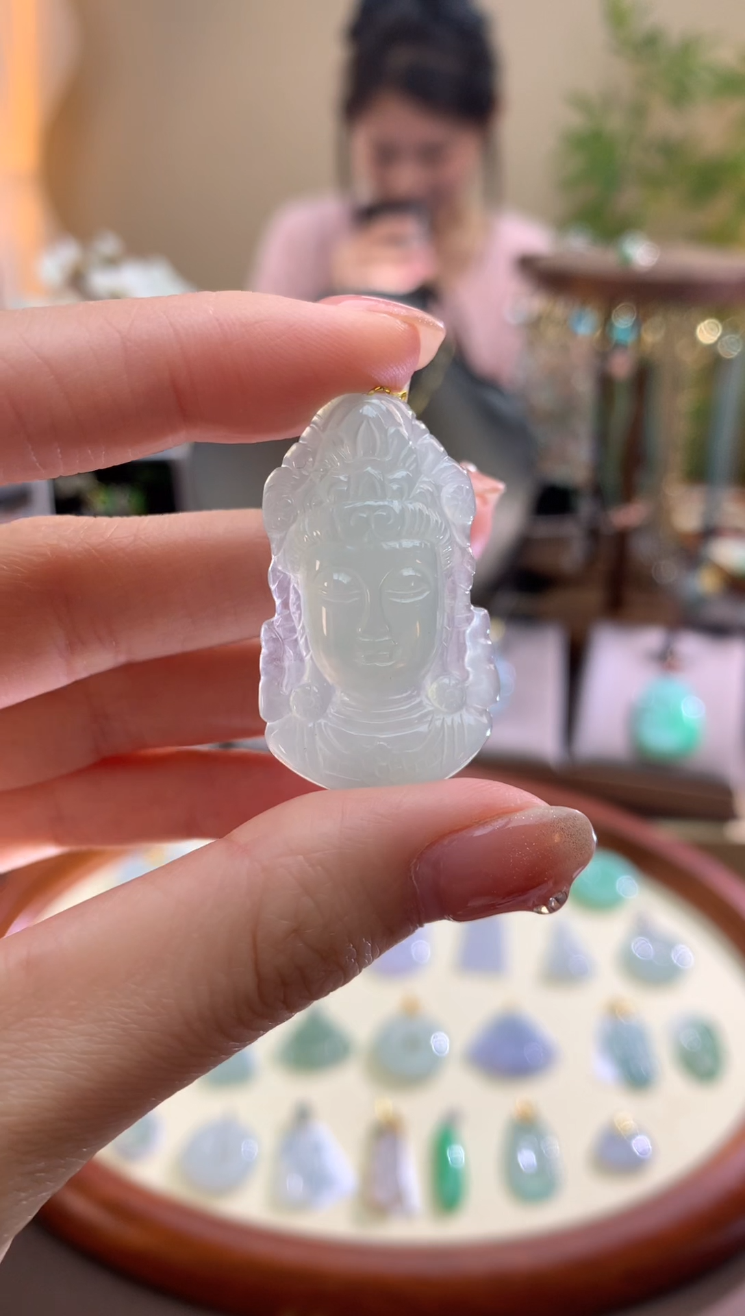 【闪购商品】翡翠颈饰未镶嵌佛头