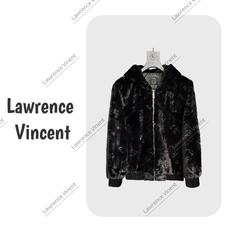 Lawrence Vincent 冬季潮流慵懒风连帽设计情侣同穿毛呢外套W1104