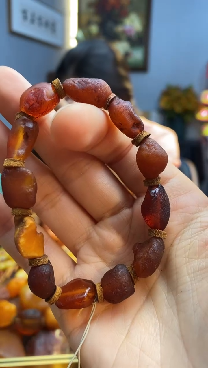 未镶嵌琥珀手串手串