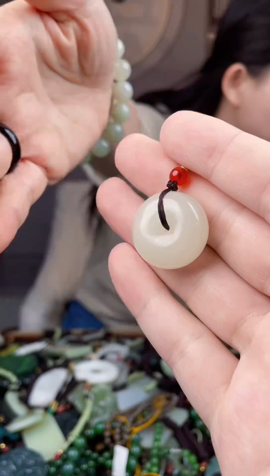 颈饰未镶嵌和田玉拍一发一，多样性发货