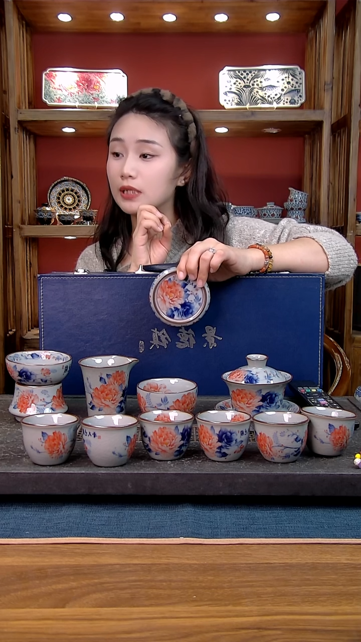 简装家用款11件套 老陶泥开片纹陶瓷茶具