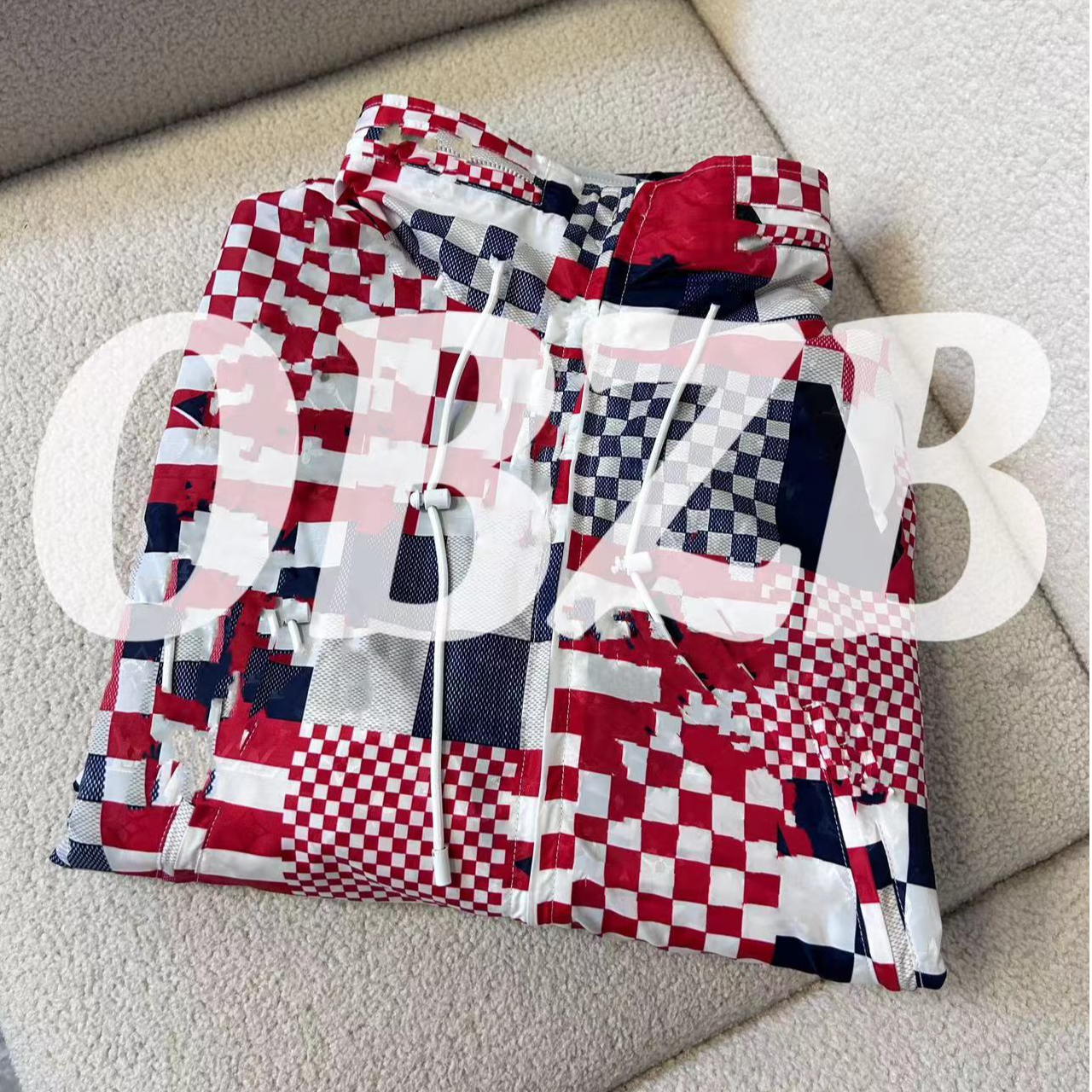OBZB【L拼色外套】单排扣修身新款宽松舒适百搭休闲同款1004