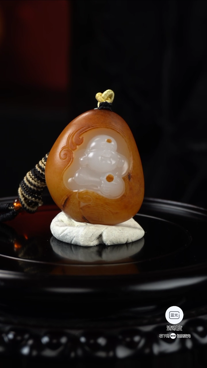 和田玉未镶嵌挂件挂件