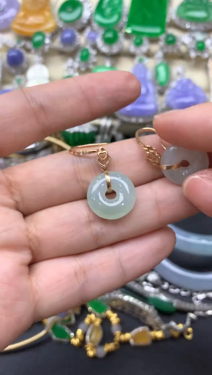 【闪购商品】翡翠颈饰18K金镶嵌423-中国好珍宝