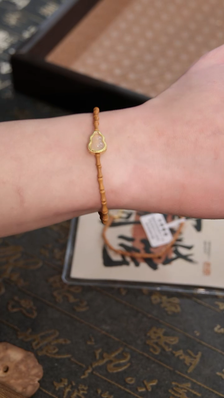 橄榄核手串/手链竹节3x6mm设计款