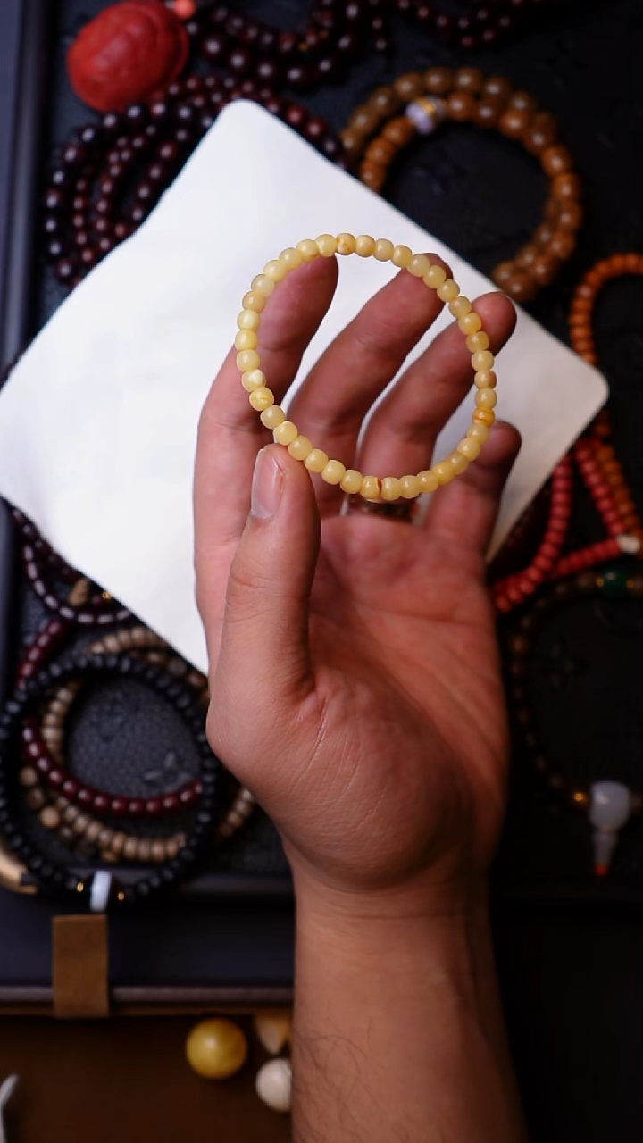 裸石蜜蜡未镶嵌蜜蜡5mm不完美