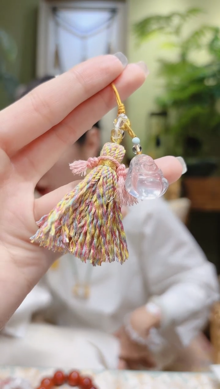 【闪购商品】水晶挂件未镶嵌白水晶佛公挂件