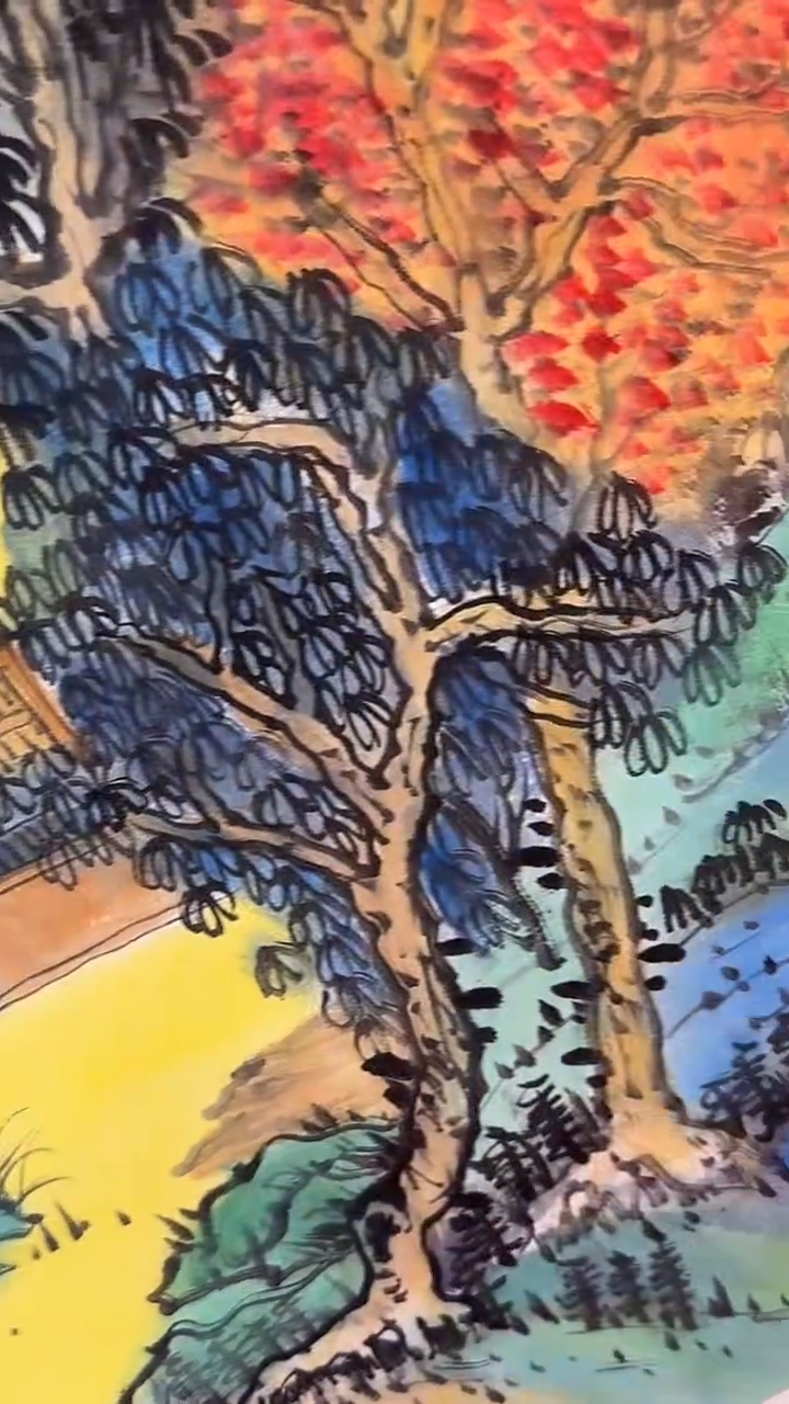 国画陈京广手绘绘画作品19-7