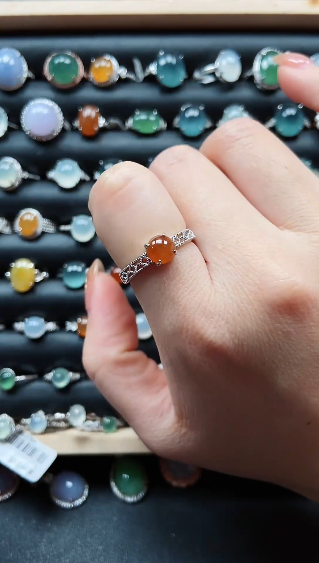 【闪购商品】翡翠戒指银S925镶嵌3333333333