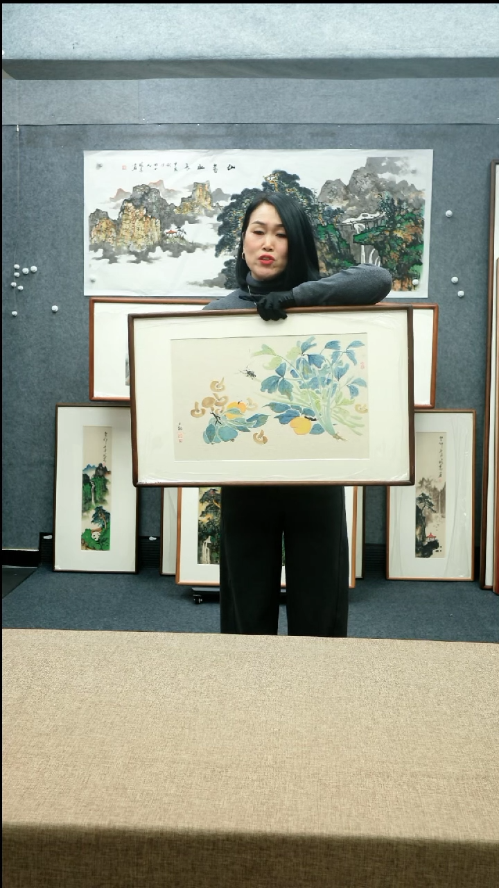【闪购商品】国画48*77文诚老师花鸟