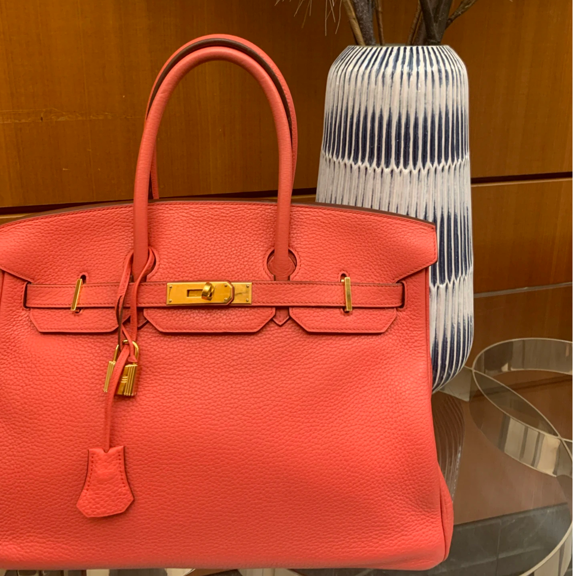 95新 Hermes/爱马仕 bk35手提包/胭脂红框O刻/251129YHPYHP06