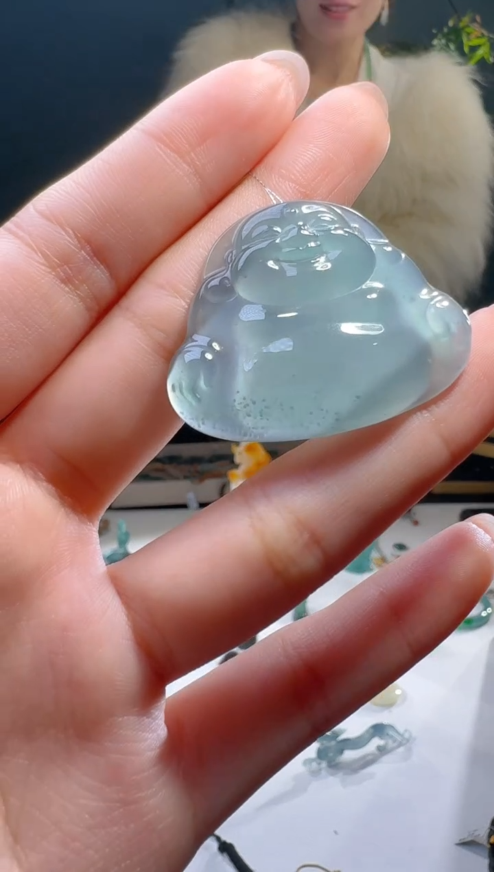 【闪购商品】翡翠颈饰未镶嵌天然A货翡翠佛公