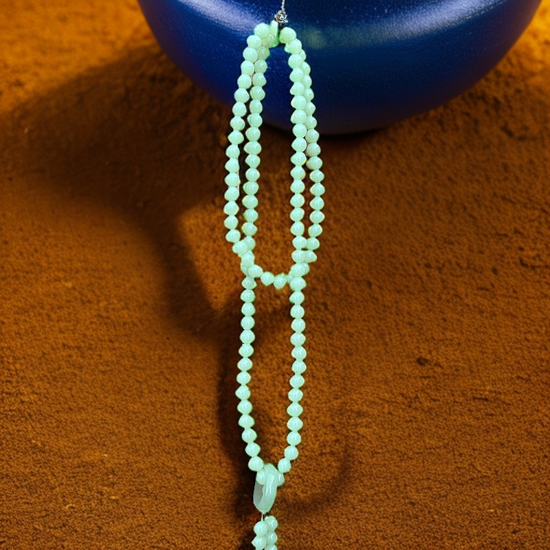 精美自然夜光手串项链饰品编织镂空家用陶瓷纯手工老式茶道竹制