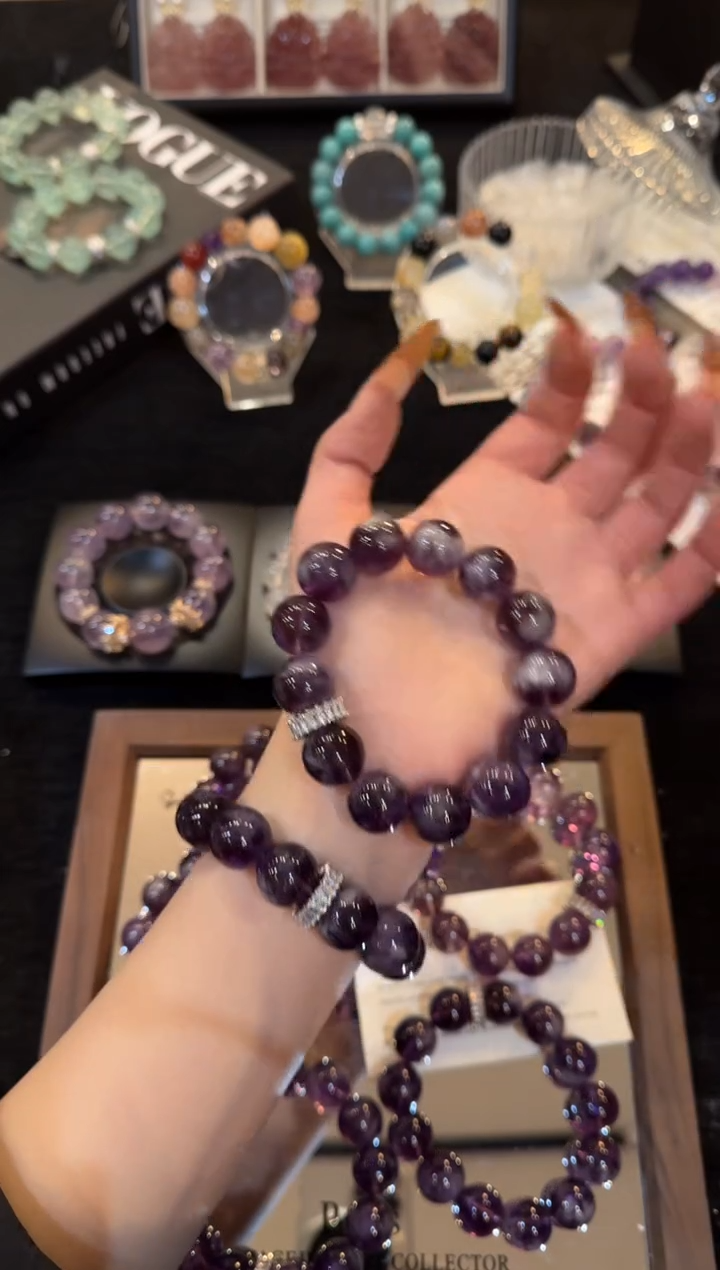 合金手链水晶巨峰葡萄x3602