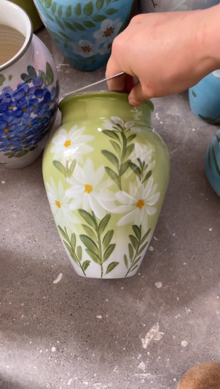 瓶陶景德镇手绘花瓶