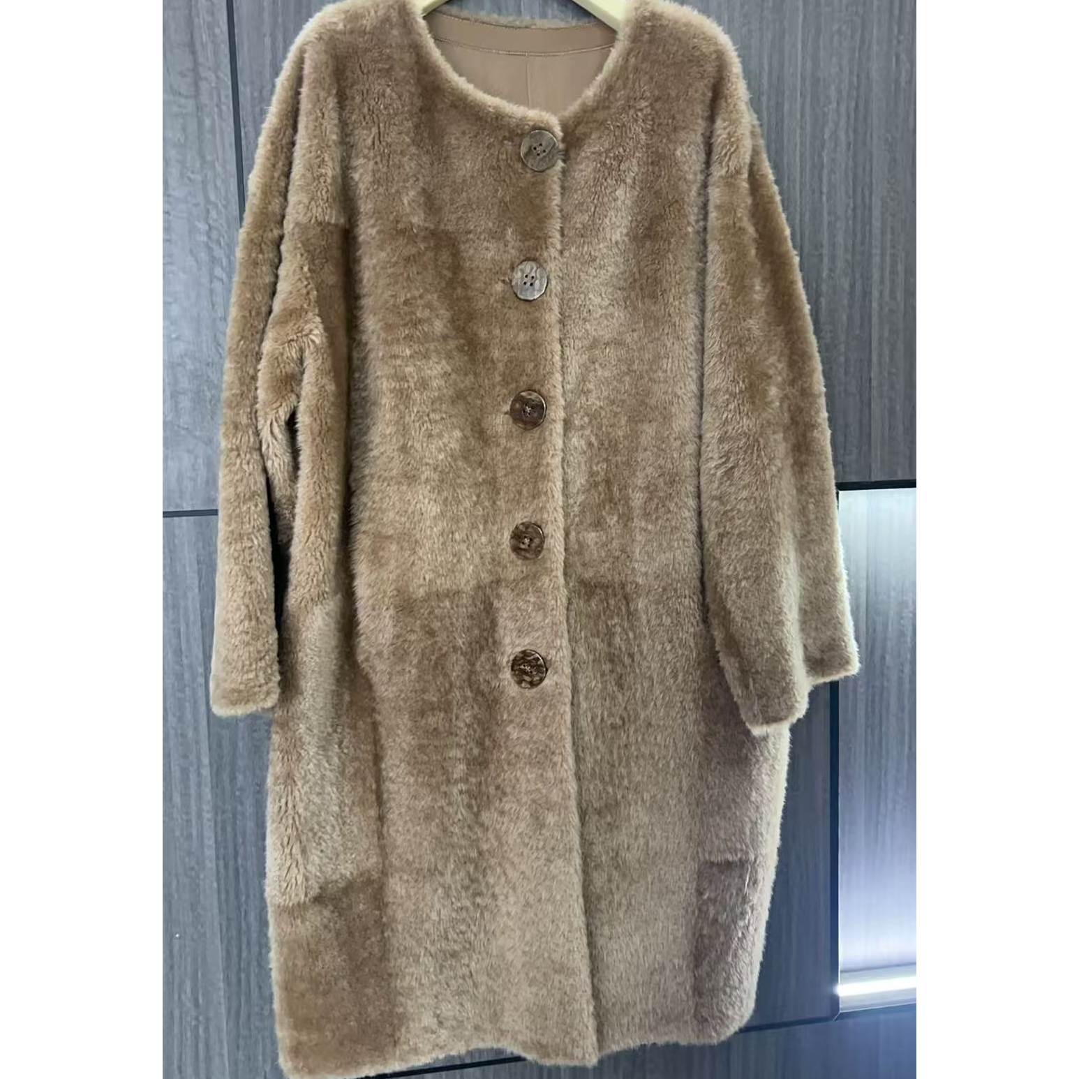 【渣渣严选】DAJN85085款 悦涤驼皮毛一体