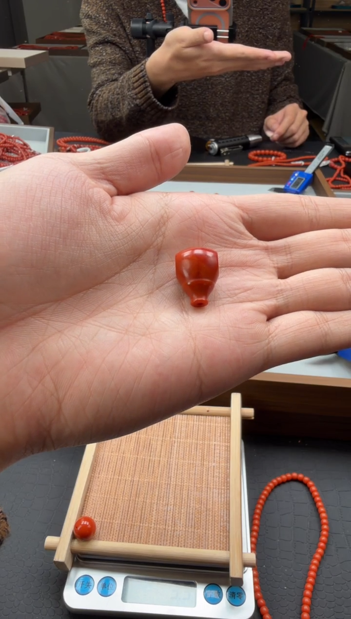 吊坠(不含链)未镶嵌南红玛瑙三通