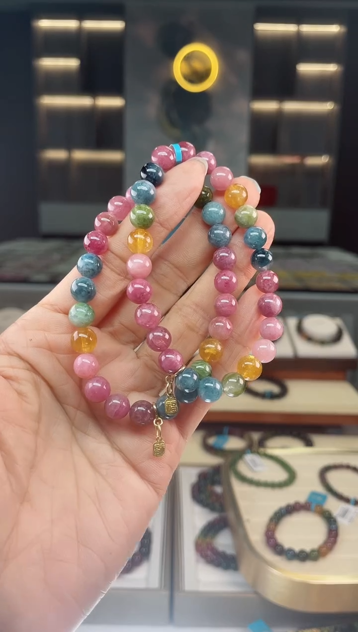 【闪购商品】碧玺单圈手串未镶嵌（多样性发一条）Q