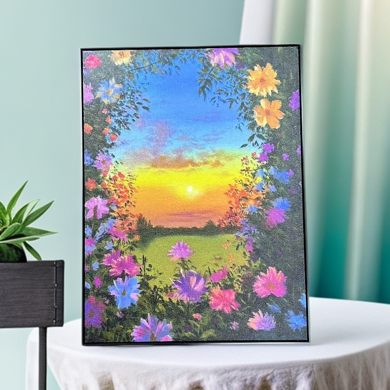 《海上日出》飘窗斗柜客厅挂画装饰画高级感餐厅卧室壁画6080