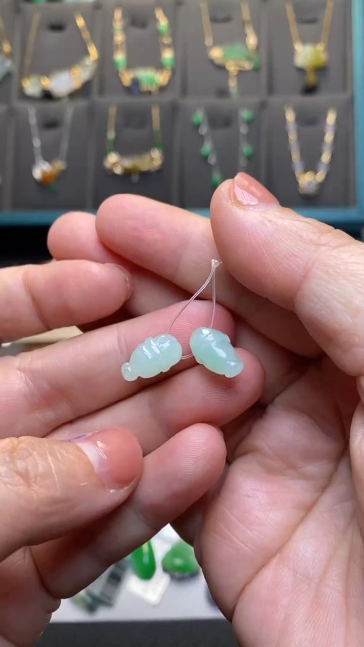 颈饰未镶嵌翡翠净货34196