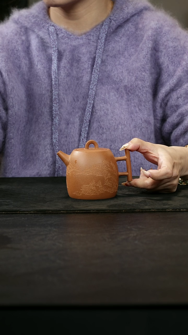 茶壶紫砂奋*壶小生全手玉成窑玉铎249cc