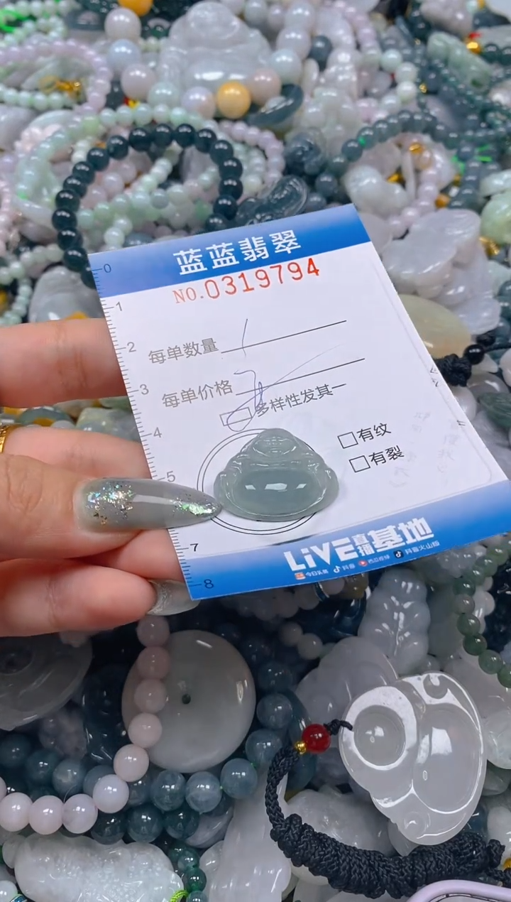 翡翠未镶嵌颈饰闪购0319794多样性发其一
