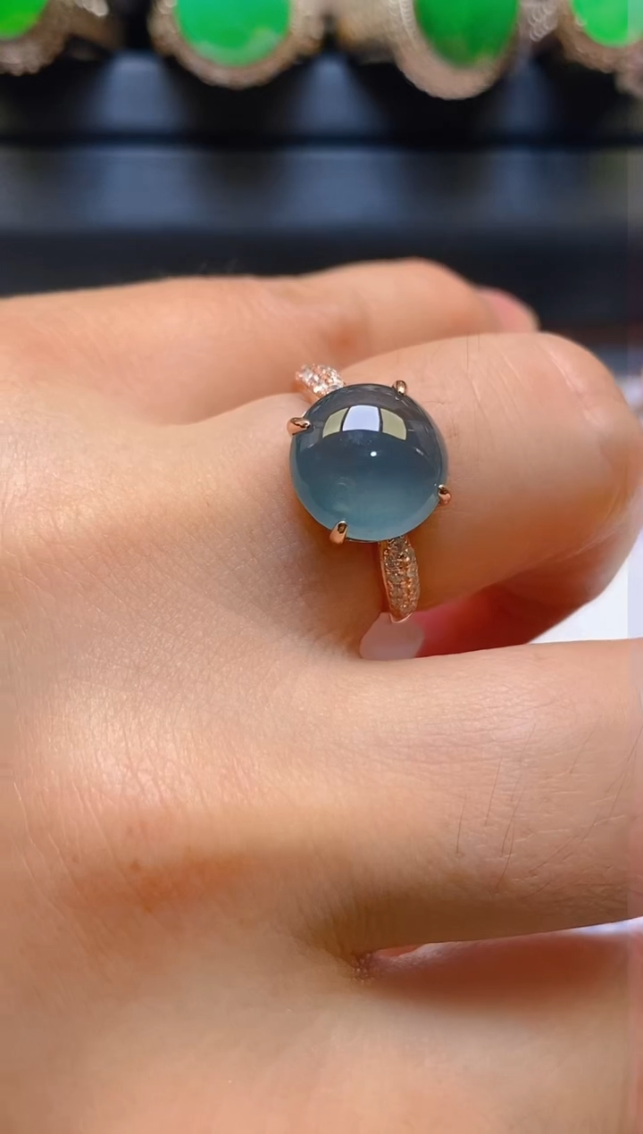 【闪购商品】翡翠耳饰银S925镶嵌天然A货翡翠1