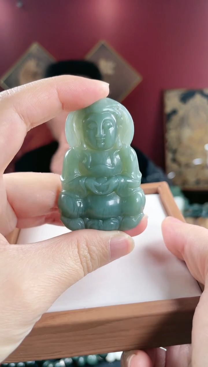 【闪购商品】和田玉颈饰未镶嵌鸭蛋青观音