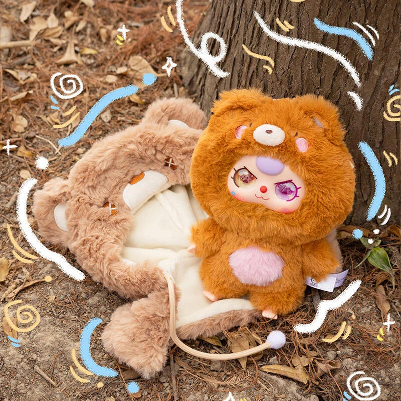 (正版代拆)Babythree娃三岁我不是大侠毛绒盲盒潮玩