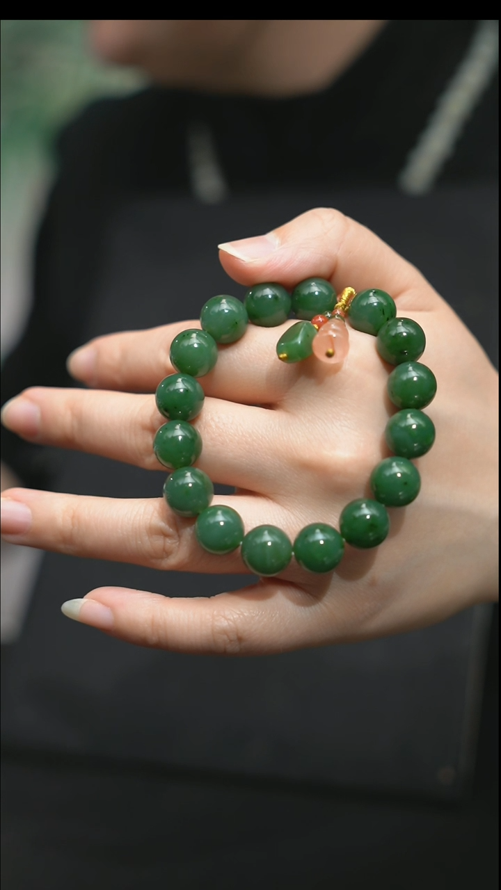 颈饰未镶嵌和田玉12mm