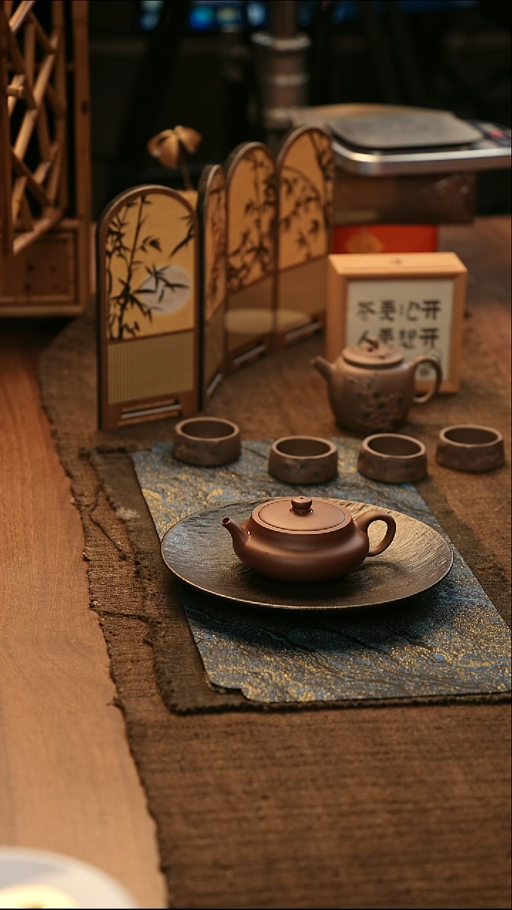 茶壶紫砂原矿紫砂壶  桑盘底槽清  140cc  