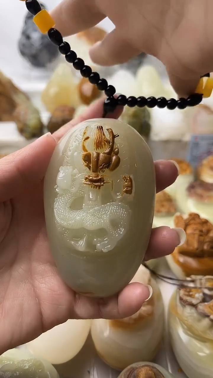 石材古青石棉纹正常不退换九五龙