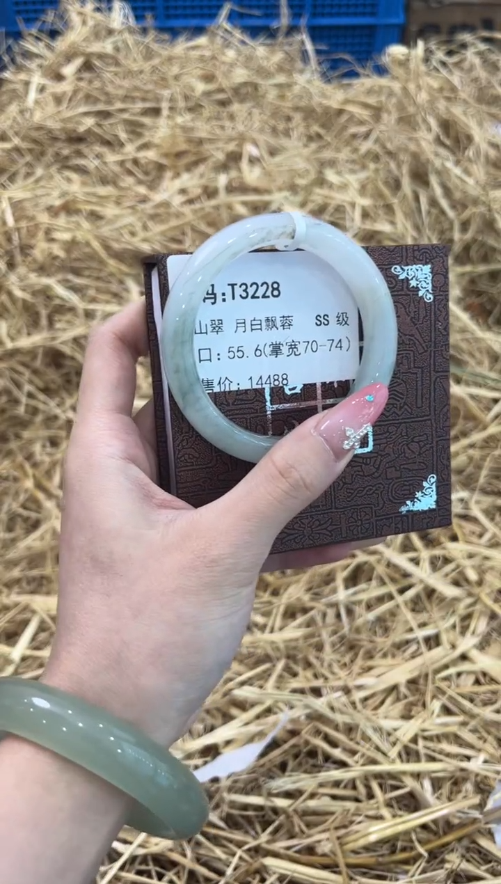 未镶嵌手镯石英质玉 T3228