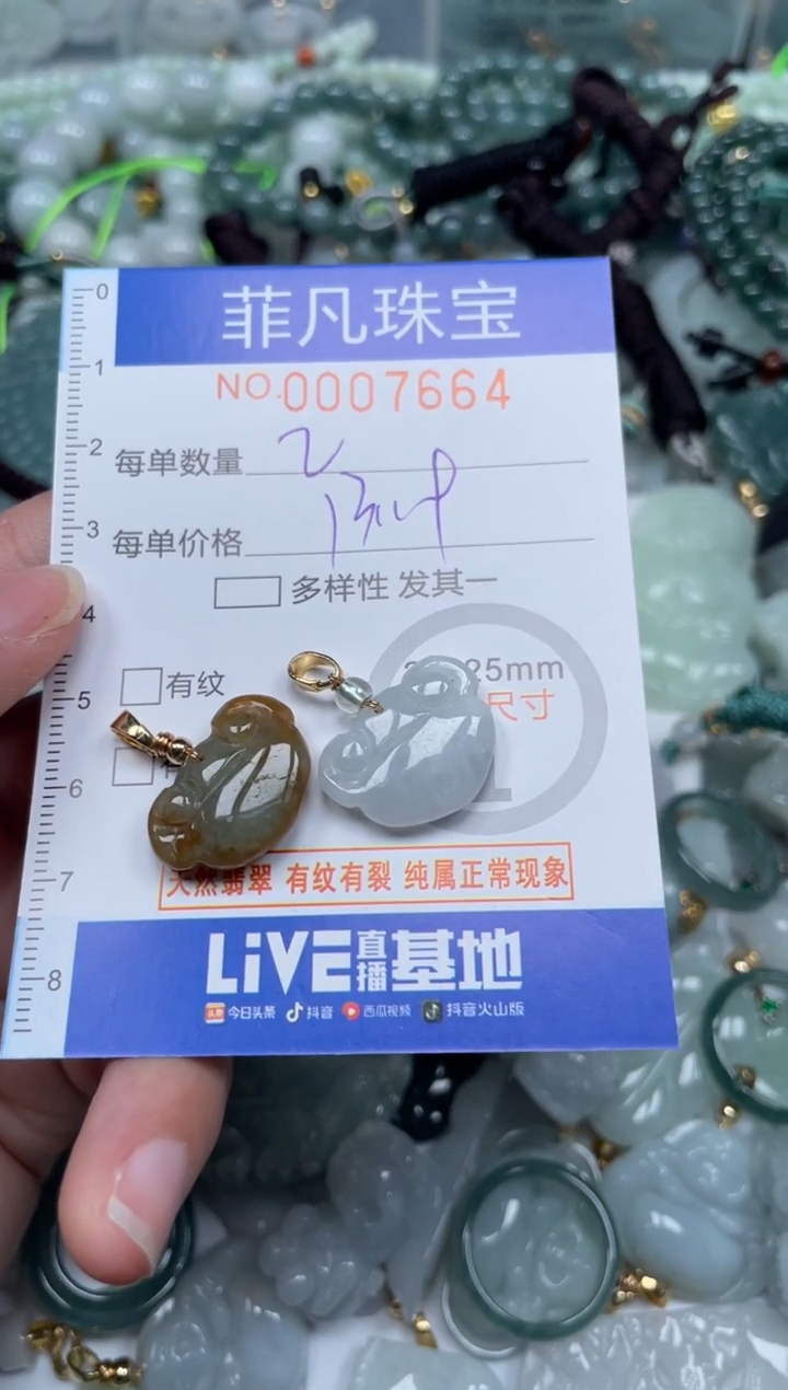 【闪购商品】翡翠颈饰未镶嵌00..7664