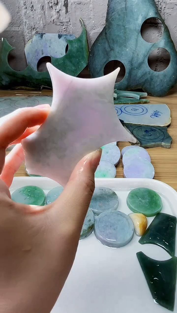 裸石翡翠天然翡翠A货736