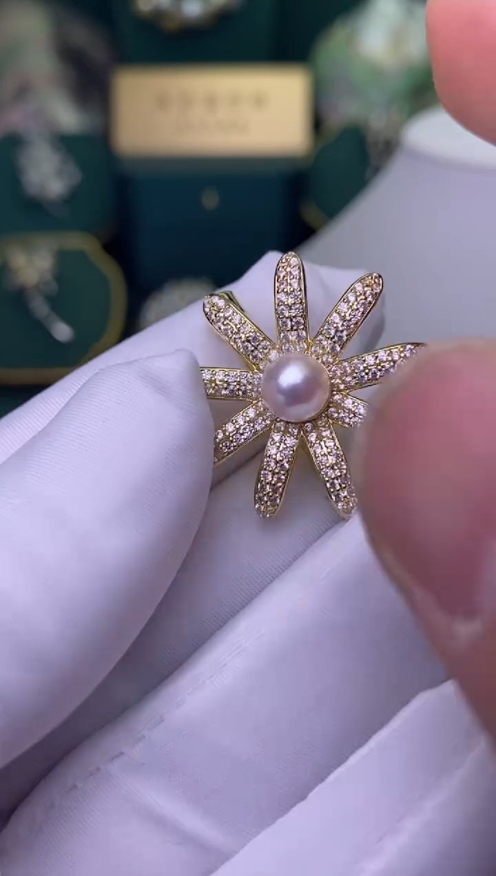 【闪购商品】海水珍珠胸饰未镶嵌1