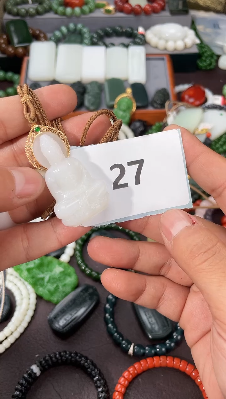 【闪购商品】和田玉配饰未镶嵌发一件27