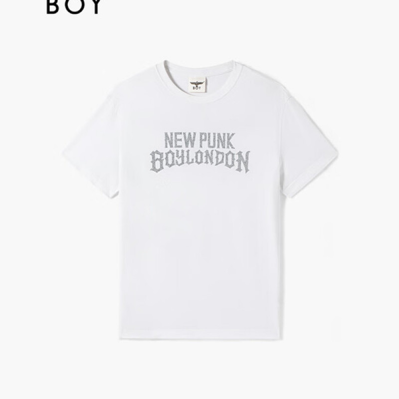 BOYLONDON潮牌T恤圆领2025年秋新款短袖透气上衣男女同款N01304