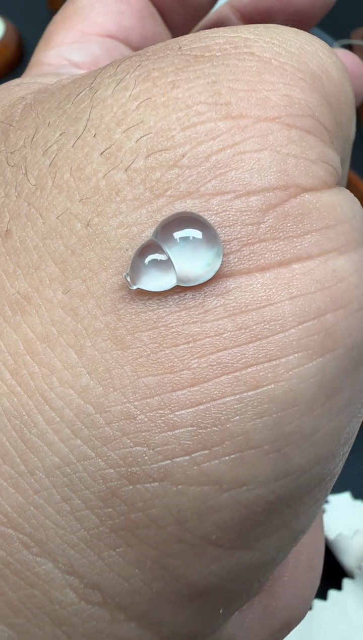 颈饰未镶嵌翡翠（59号）纯天然A货缅甸翡翠 葫芦裸石