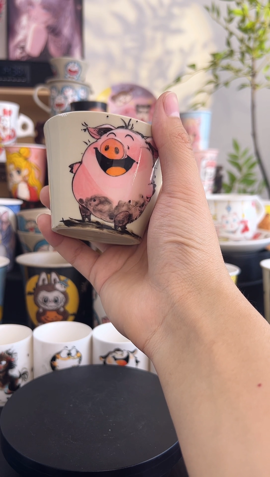 【闪购商品】摆件手工手绘陶瓷小杯杯